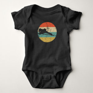 Pool Billardspieler Silhouette Retro Sport Baby Strampler