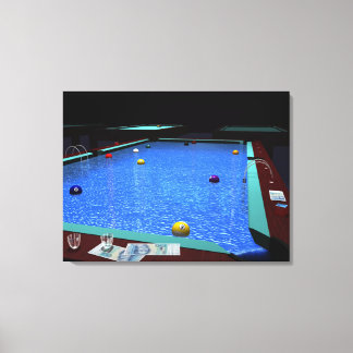 Pool Billiard Leinwanddruck