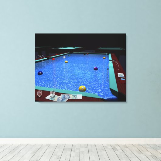 Pool Billiard Leinwanddruck (Insitu (Holzboden))