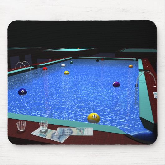 Pool Billiard Mouse Pad Mousepad (Vorne)