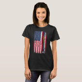 Pool Billiards American Flag Gift T-Shirt (Vorne ganz)