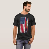 Pool Billiards American Flag Gift T-Shirt (Vorne ganz)