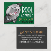 Pool.Billiards.Cards.Poker.Bar.Night Verein. Visitenkarte (Vorne/Hinten)