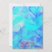 Pool Birthday Party Einladung (Rückseite)