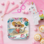 Pool Birthday Party for Cat Lovers Pappteller (Party)