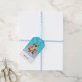 Pool Birthday Party for Cat Lovers with name Geschenkanhänger (Mit Garn)