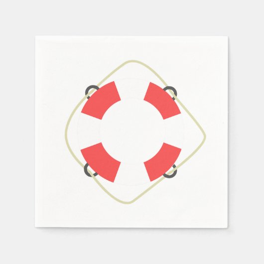 Pool Birthday Party Paper Napkins Serviette (Vorderseite)