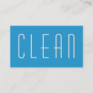 Pool Blue HOUSE CLEANING Simple Style V38A Visitenkarte