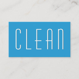 Pool Blue HOUSE CLEANING Simple Style V38A Visitenkarte