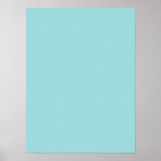 Pool Blue Personalisiert Aqua Aquamarine Farbe Hin Poster (Vorne)