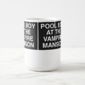 Pool Boy At The Vampire Mansion Kaffeetasse (Mittel)