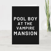 Pool Boy At The Vampire Mansion Karte (Vorderseite)