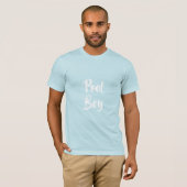 Pool Boy Fun Summer Graphic Cool Blue T - Shirt (Vorne ganz)
