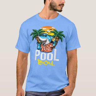 Pool Boy I Shark Fish I Kids I Funny Shark T-Shirt