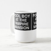 Pool Boy in der Vampir-Villa Kaffeetasse (Vorderseite Links)
