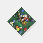 Pool Break Billiards Thema Napkins Serviette (Ecke)