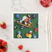 Pool Break Billiards Thema Napkins Serviette (Beispiel)