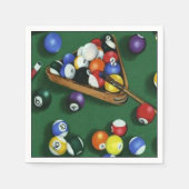 Pool Break Billiards Thema Napkins Serviette (Vorderseite)