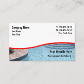 Pool Business Cards Visitenkarte (Vorderseite)