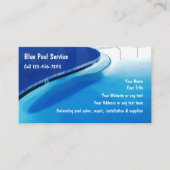 Pool Business Cards Visitenkarte (Vorderseite)