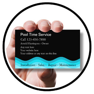Pool Business Cards Visitenkarte