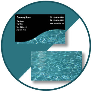 Pool Business Cards Visitenkarte