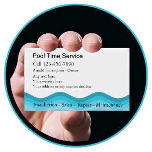 Pool Business Cards Visitenkarte