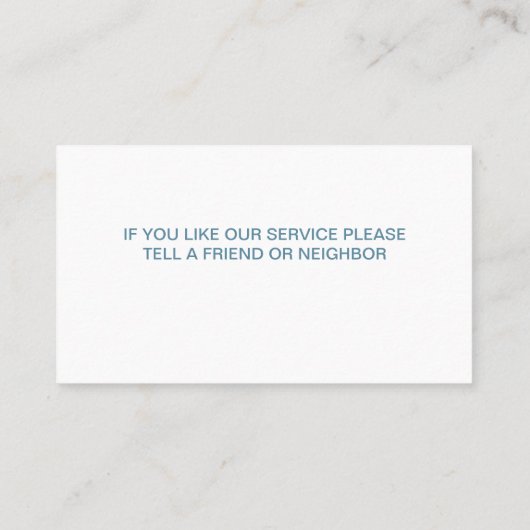 Pool Business Cards Visitenkarte (Rückseite)