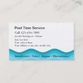 Pool Business Cards Visitenkarte (Vorderseite)