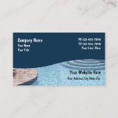 Pool Business Cards Visitenkarte (Vorderseite)