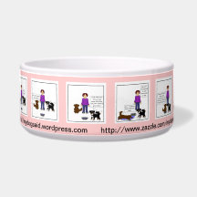 Pool-Cartoon-Hundeteller Adas neuer - Rosa