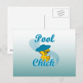 Pool Chick #3 Postkarte (Vorne/Hinten)