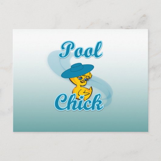 Pool Chick #3 Postkarte (Vorderseite)