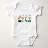 Pool Chick Baby Strampler (Vorderseite)