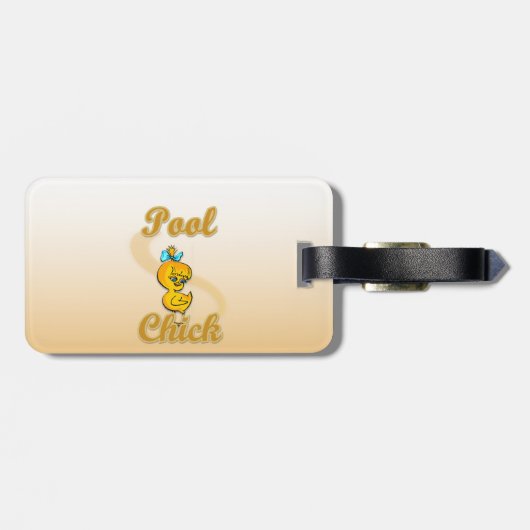 Pool Chick Gepäckanhänger (Rückseite horizontal)