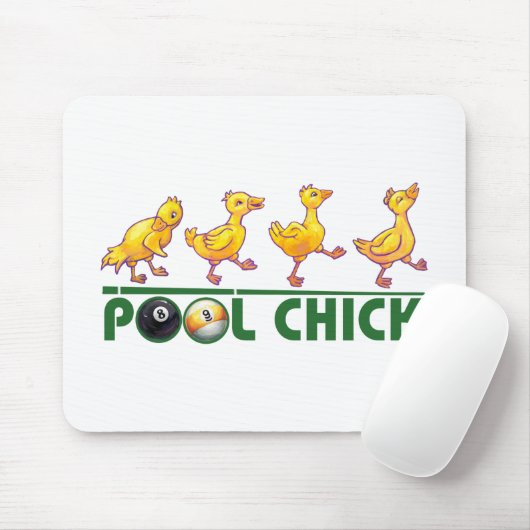 Pool Chick Mousepad (Mit Mouse)