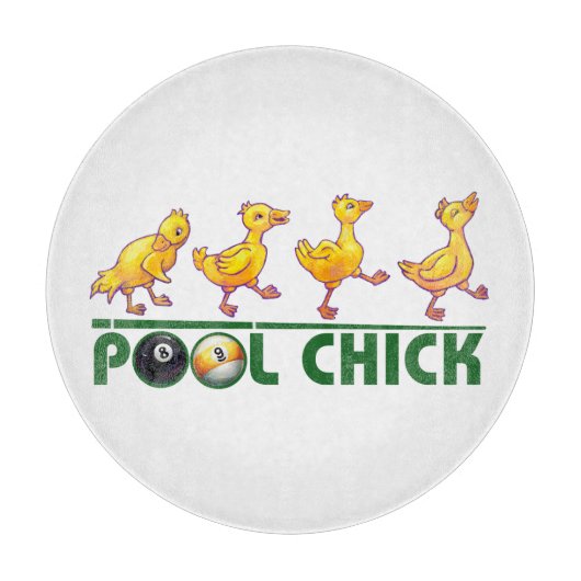 Pool Chick Schneidebrett (Vorderseite)