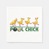 Pool Chick Serviette (Vorderseite)