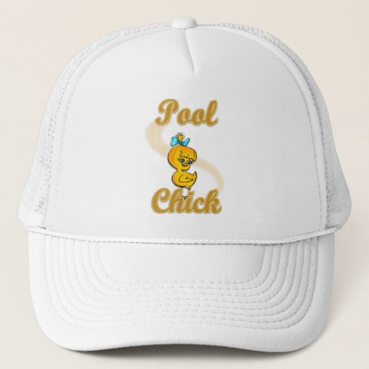 Pool Chick Truckerkappe (Vorderseite)