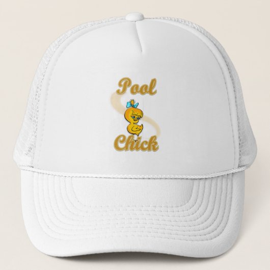 Pool Chick Truckerkappe (Vorderseite)