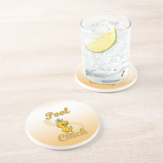 Pool Chick Untersetzer (Seite)