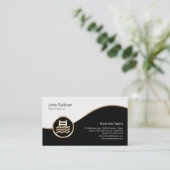 Pool Cleaner Business Card Pool Wassersymbol Visitenkarte (Stehend Vorderseite)