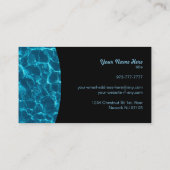 Pool Cleaner Slogans Business Cards Visitenkarte (Rückseite)