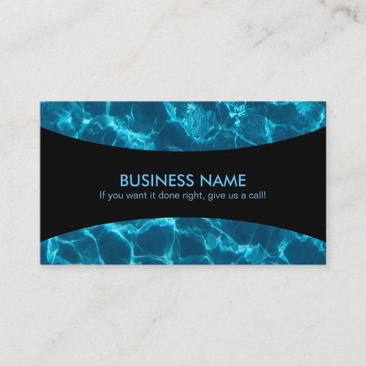 Pool Cleaner Slogans Business Cards Visitenkarte (Vorderseite)