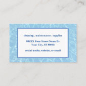 Pool Company Water und Floatie Visitenkarte (Rückseite)