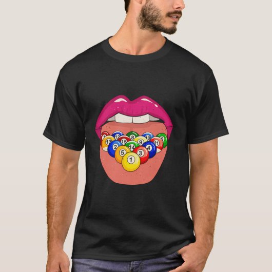 Pool Cool - 8-Ball Billard Billiard T-Shirt (Vorderseite)