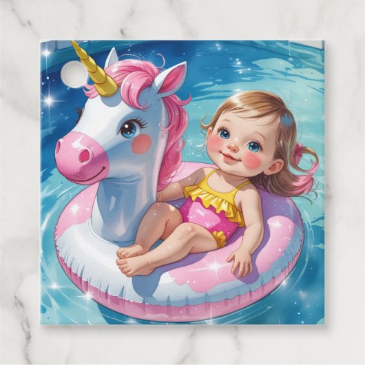 Pool Days Geschenkanhänger (Vorderseite)