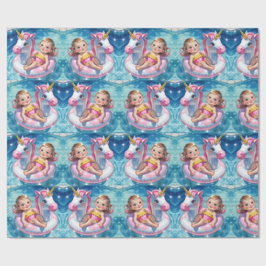 Pool Days Geschenkpapier (Flach)