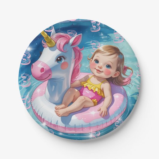 Pool Days Pappteller (Vorderseite)