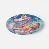 Pool Days Pappteller (Schrägansicht)